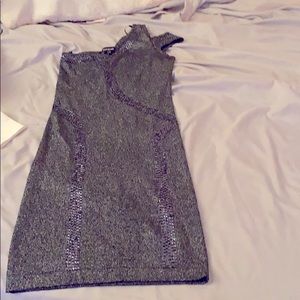 Bebe off the shoulder sparkle DRS